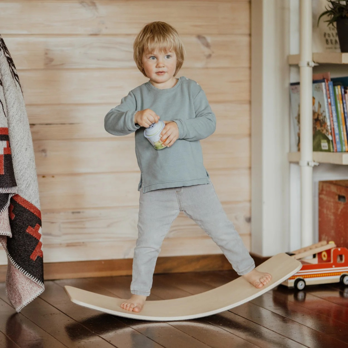 Planche D'équilibre Montessori GOPLUS – Arche En Bambou 90 X 30 X 16,5 Cm – Charge Max 150 Kg – Dès 3 Ans – Naturel