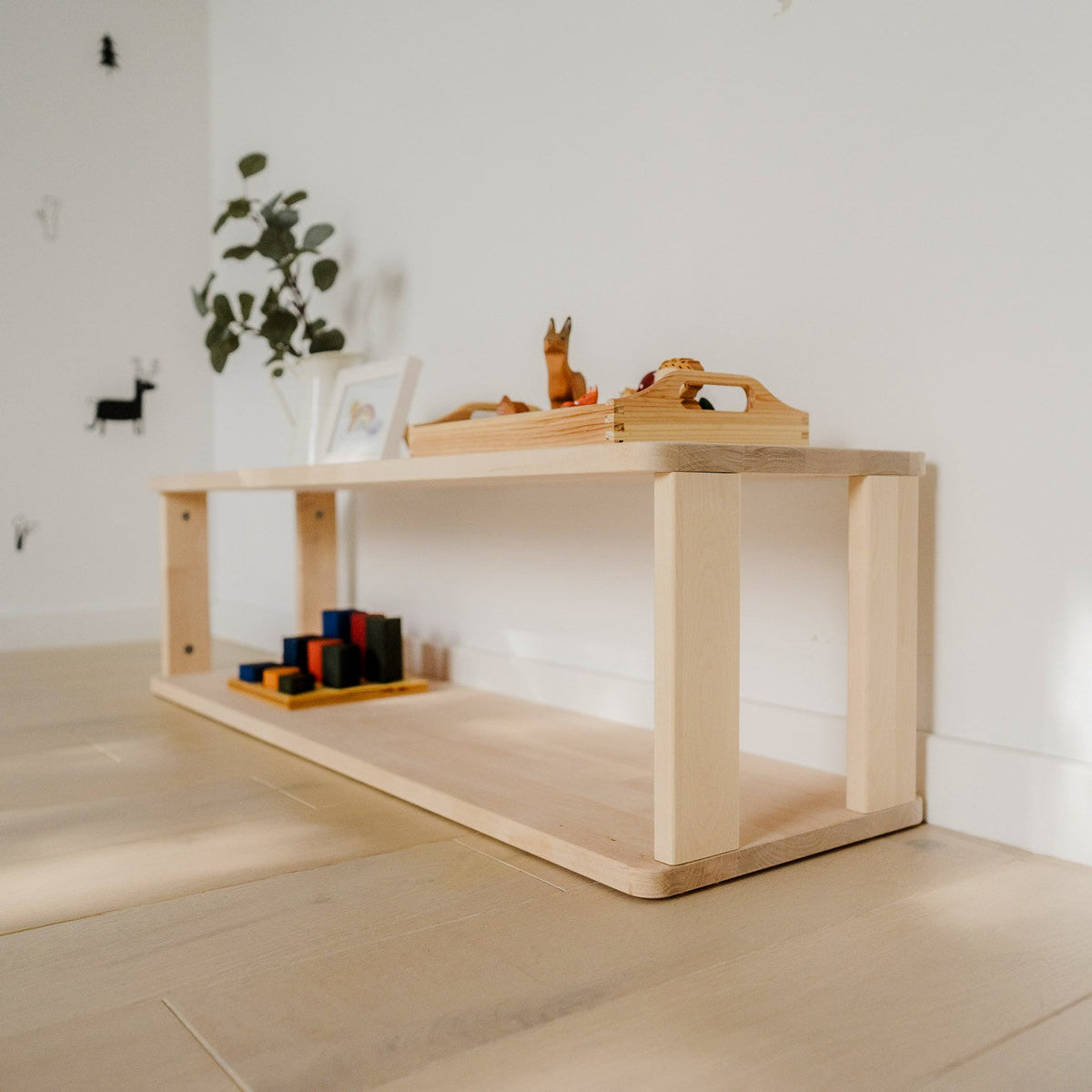 Étagère Montessori Modulable Droite - 2 Niveaux – vue 2