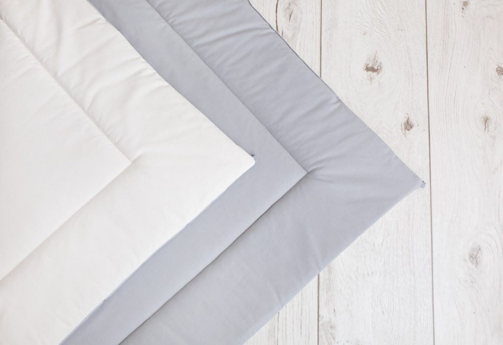 Tipi enfant beige et gris avec tapis – vue 5