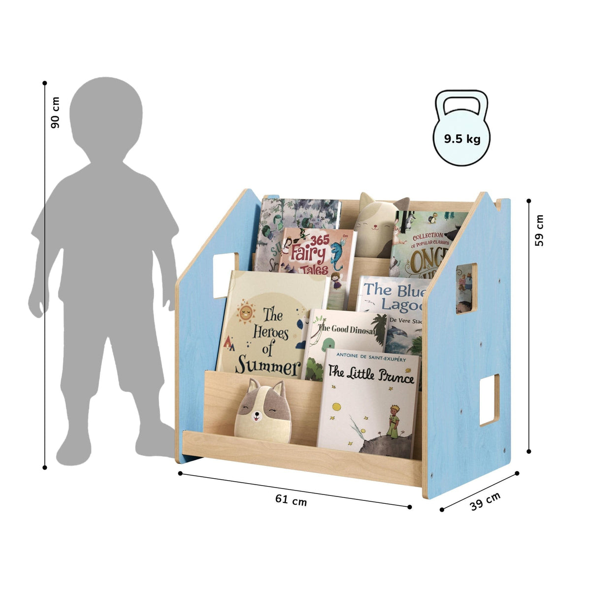 Montessori Children’s Bookshelf – Pastel Colours