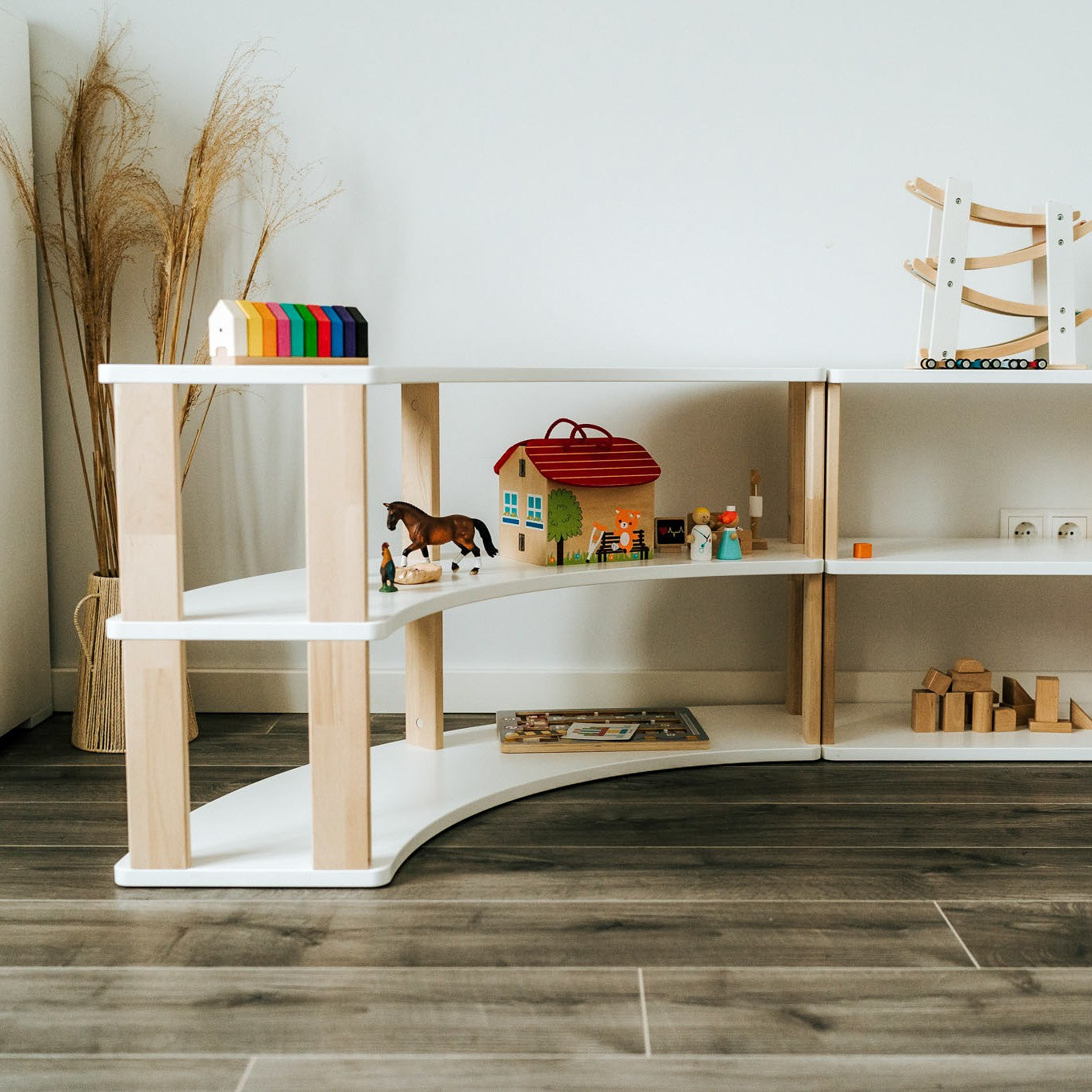 Modular Montessori Shelf Arch - 3 Shelves