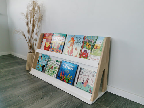 Modular Montessori Bookshelf - 2 Shelves