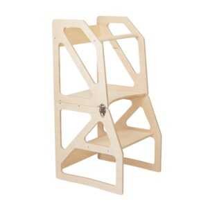 Tour d’observation Modustep avec chaise haute – objet métallique ou en couleur, autre angle 2