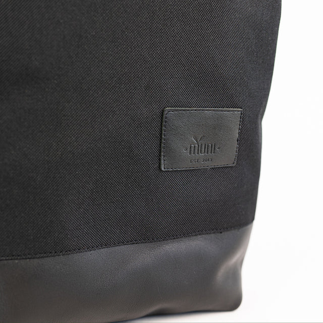 Waterproof Backpack with Black Leather Bottom