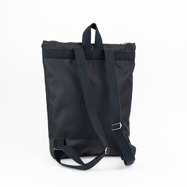 Waterproof Backpack with Black Leather Bottom