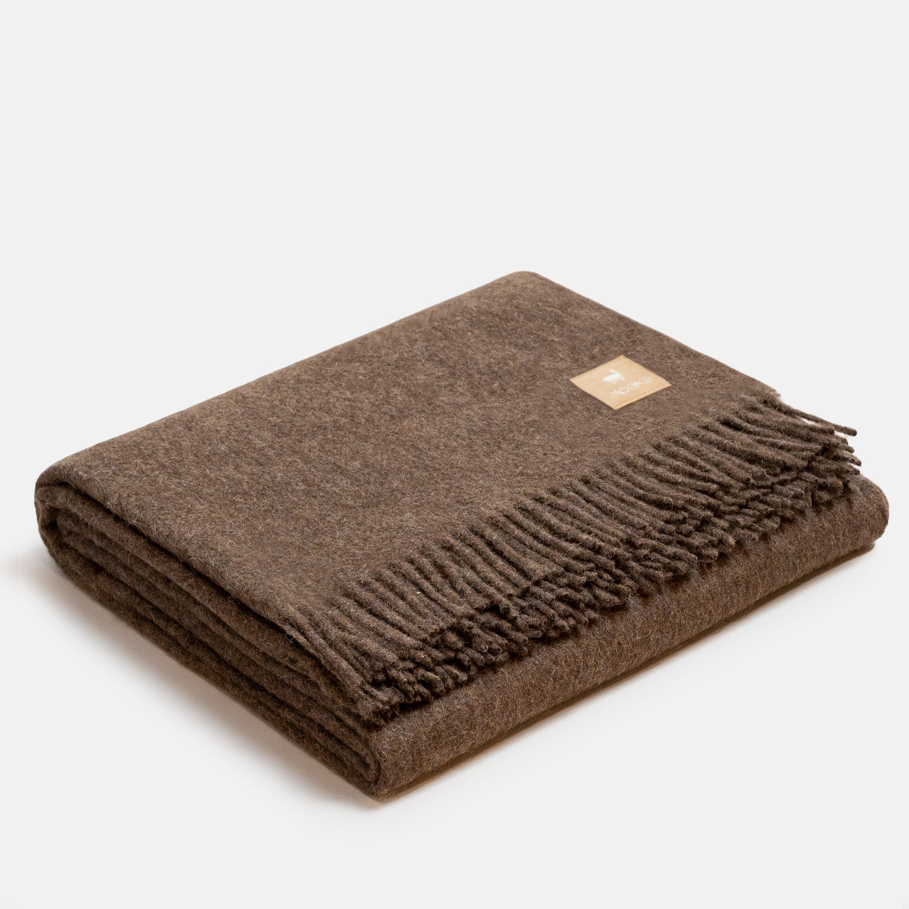 Natural Alpaka Wool Throw - Classic