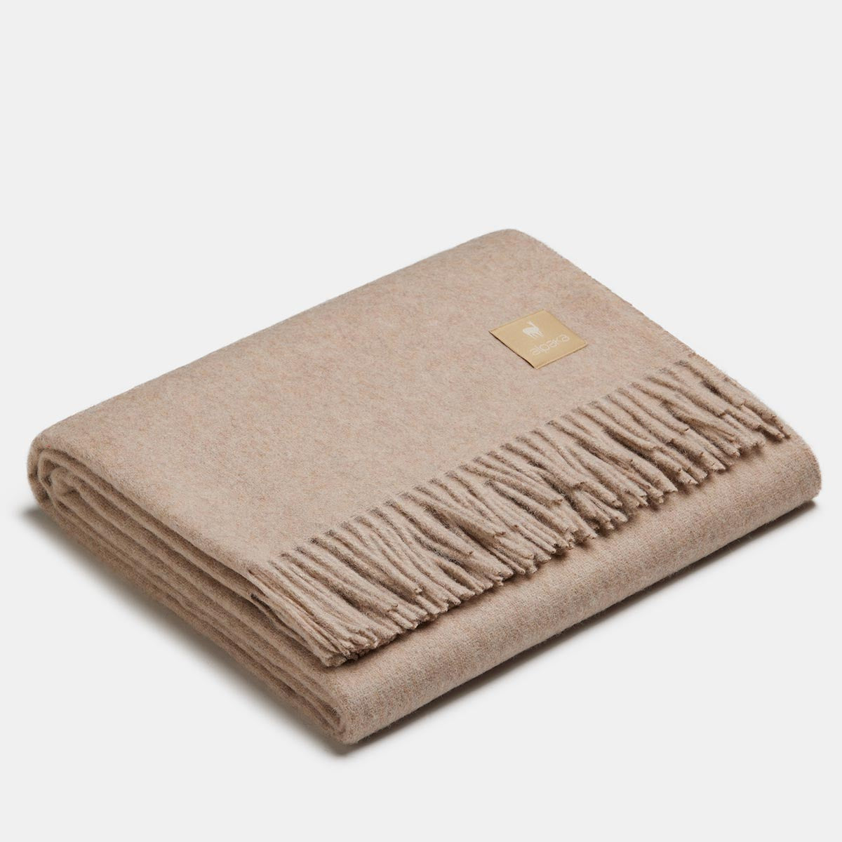 Natural Alpaka Wool Throw - Classic