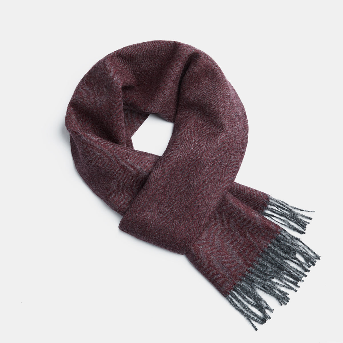 Natural Baby Alpaca Wool Scarf – Exclusive Fishbone