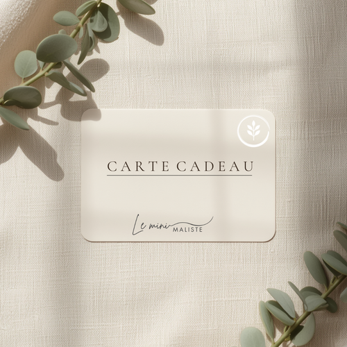 Carte cadeau Le Minimaliste
