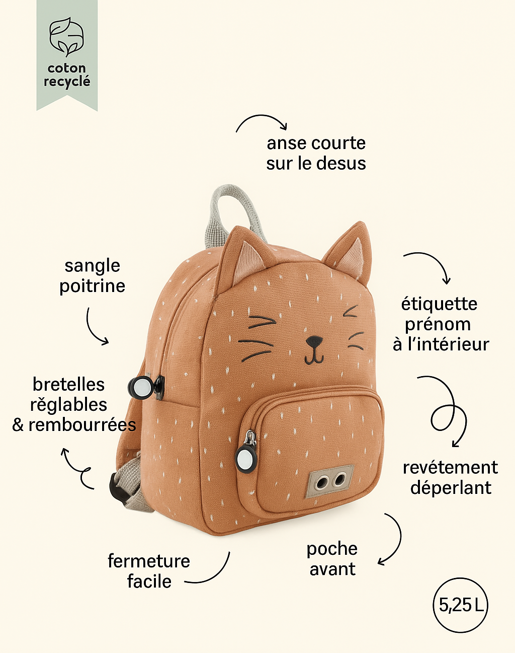 Petit sac à dos – Madame Chat