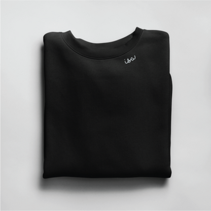 Embroidered Collar Organic Cotton Sweatshirt "Isa" (EE)