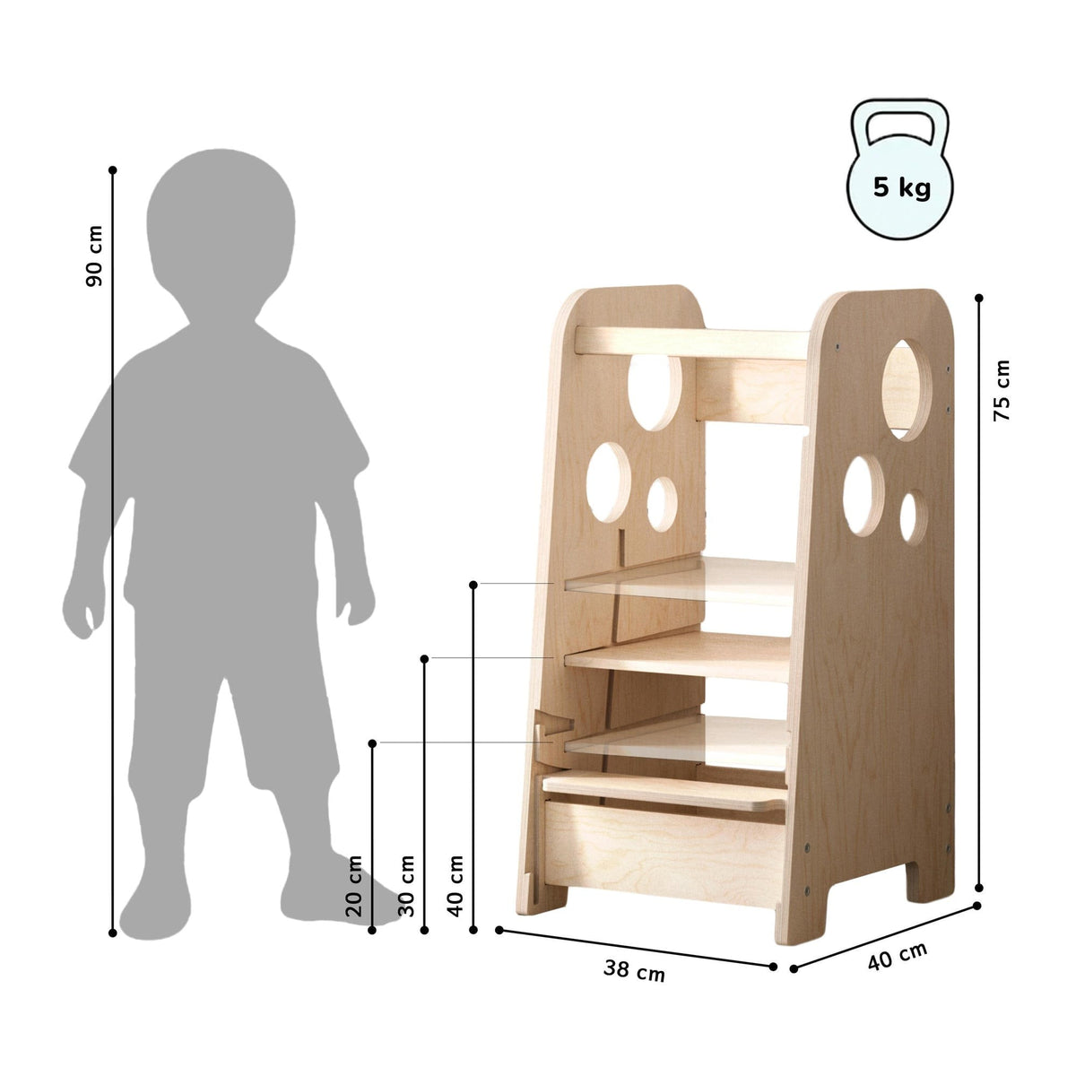 750+ 3-in-1 Adjustable Learning Tower