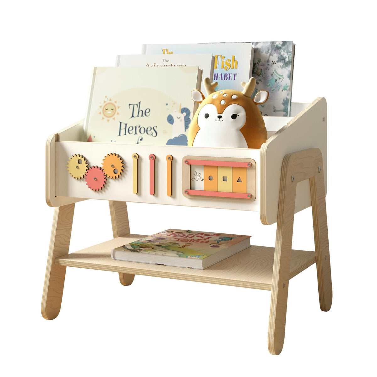 LILU 3-in-1 Bookshelf, Chair and Bedside Table