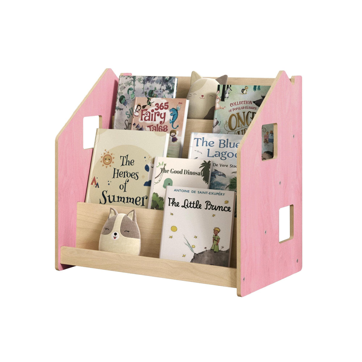 Bibliothèque Montessori enfant – Bleu ou rose – vue 3