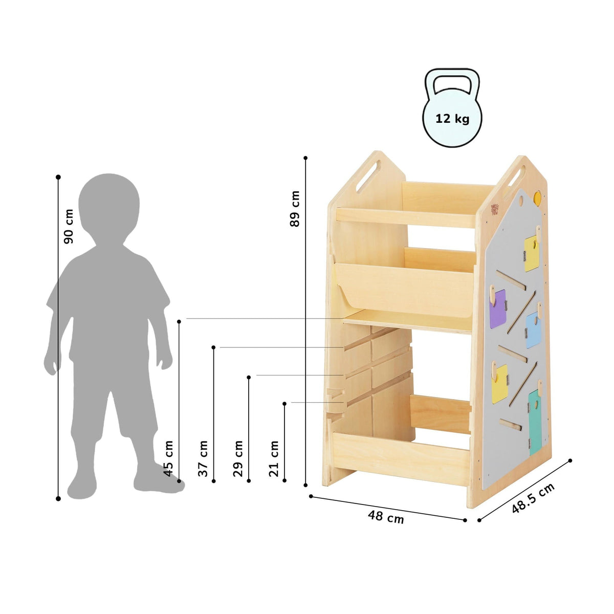 Play XL Learning Tower, Table and Chair – Vanilla