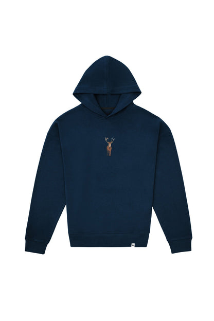 Deer Hoodie - Indigo Blue