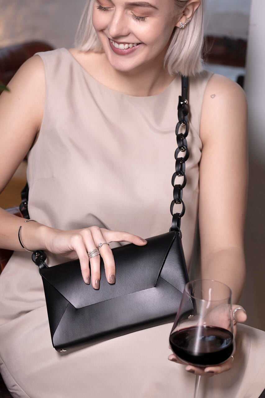 Wine & Dine Evening Bag - Black