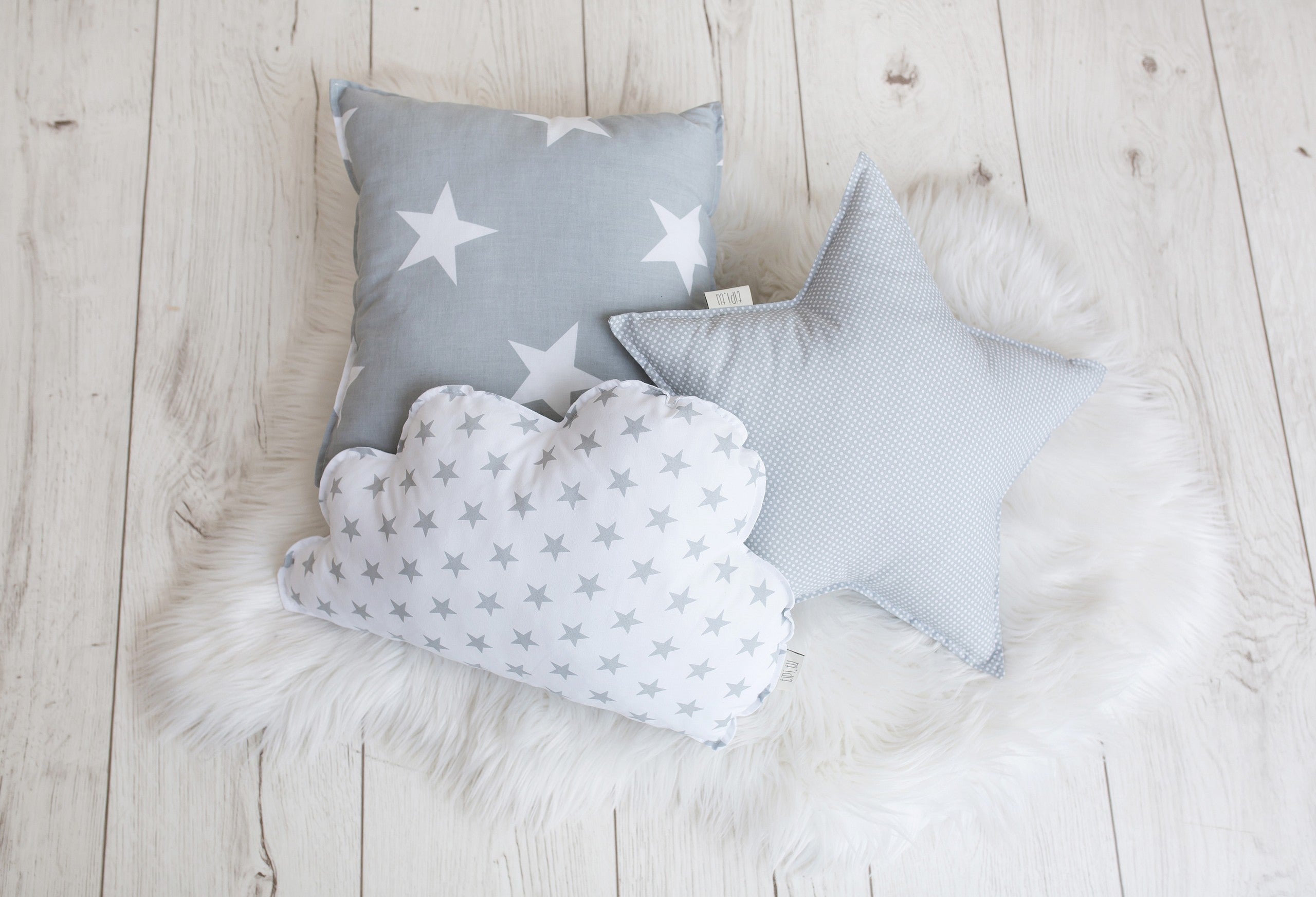 Tipi enfant gris clair avec tapis – vue 3
