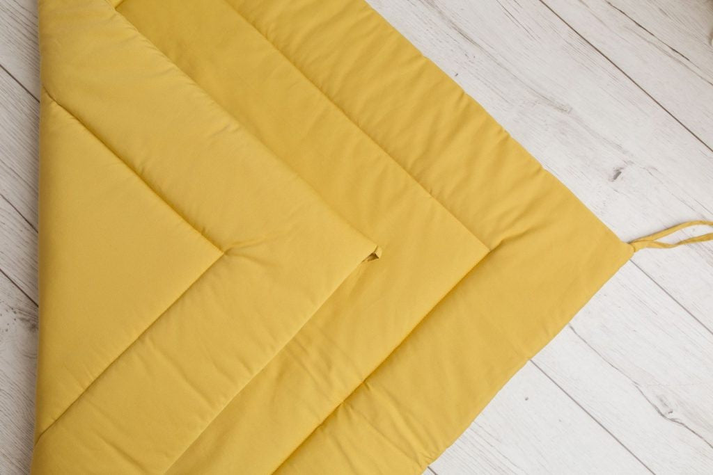 Tipi enfant moutarde avec tapis – vue 4
