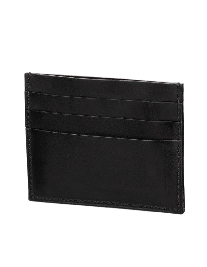 Slim Fit Leather Wallet - Black