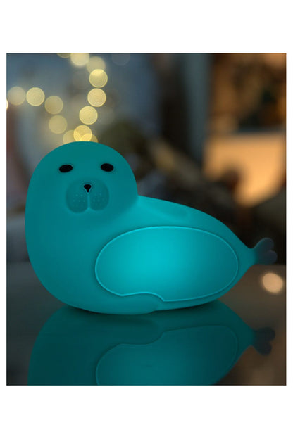 Seal Silicone Lamp with Remote - White