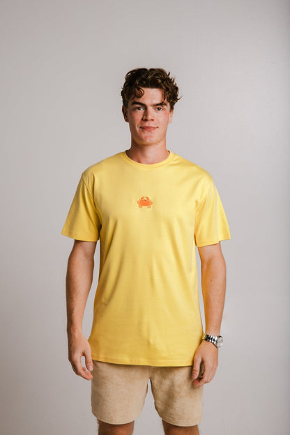 Crab Heavy T-shirt - Yellow