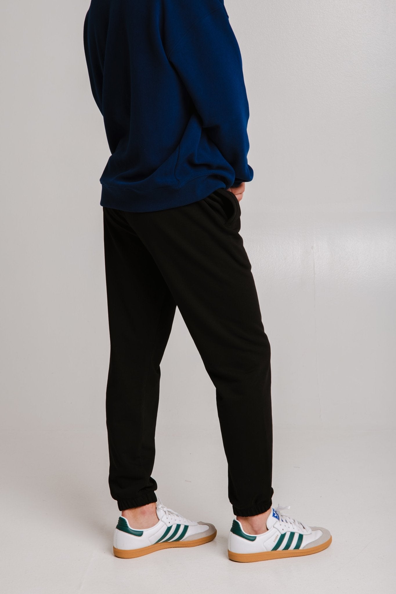 Panda Soft Fleece Sweatpants - Black