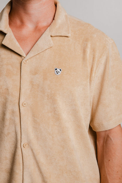 Panda Terry Shirt - Light Brown