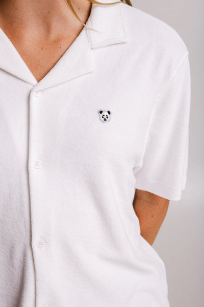 Panda Terry Shirt - White